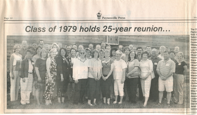 Class of 79 25th Reunion Pville Press Pic